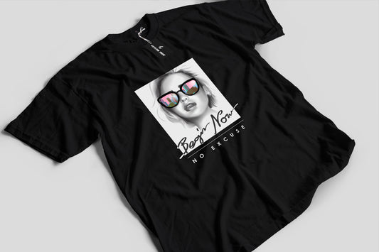 Begin Now No Excuse Graphic Tee Shirt