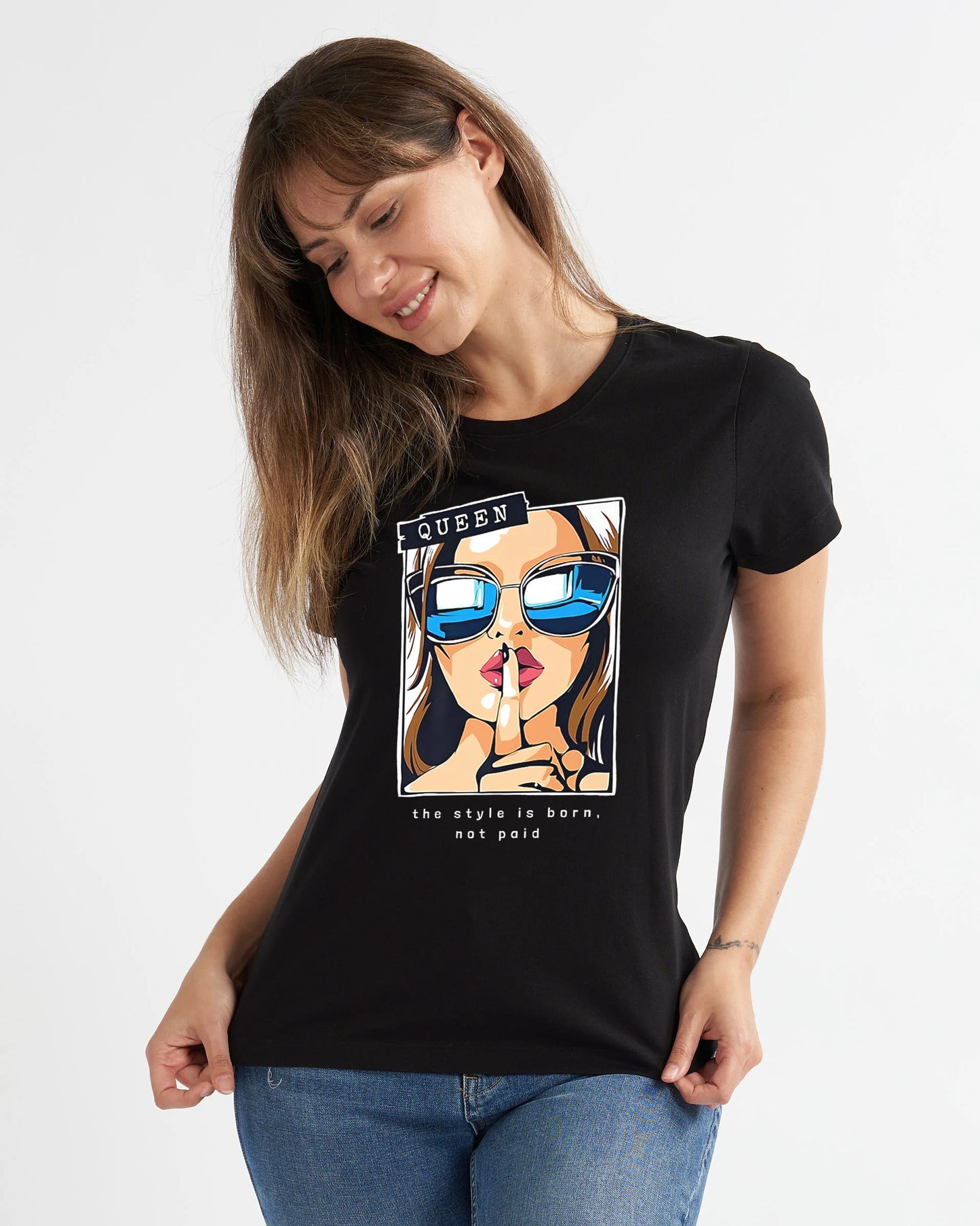 The Style is Born not Paid Graphic Tee Shirt