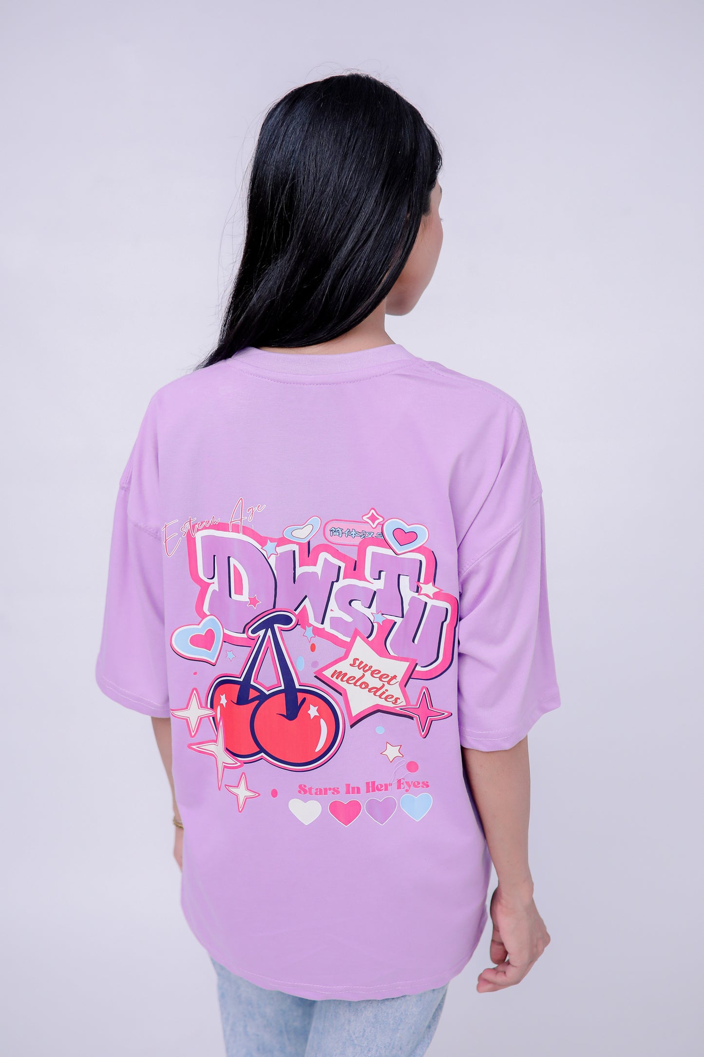 CHERRY Oversized Tee Shirt