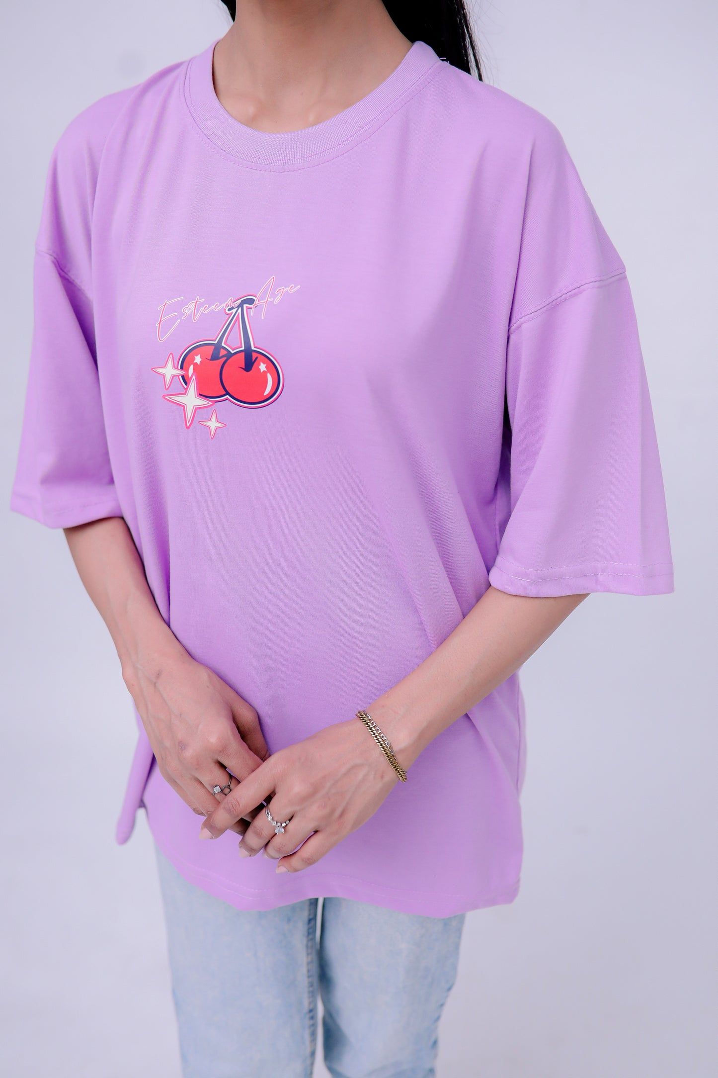 CHERRY Oversized Tee Shirt