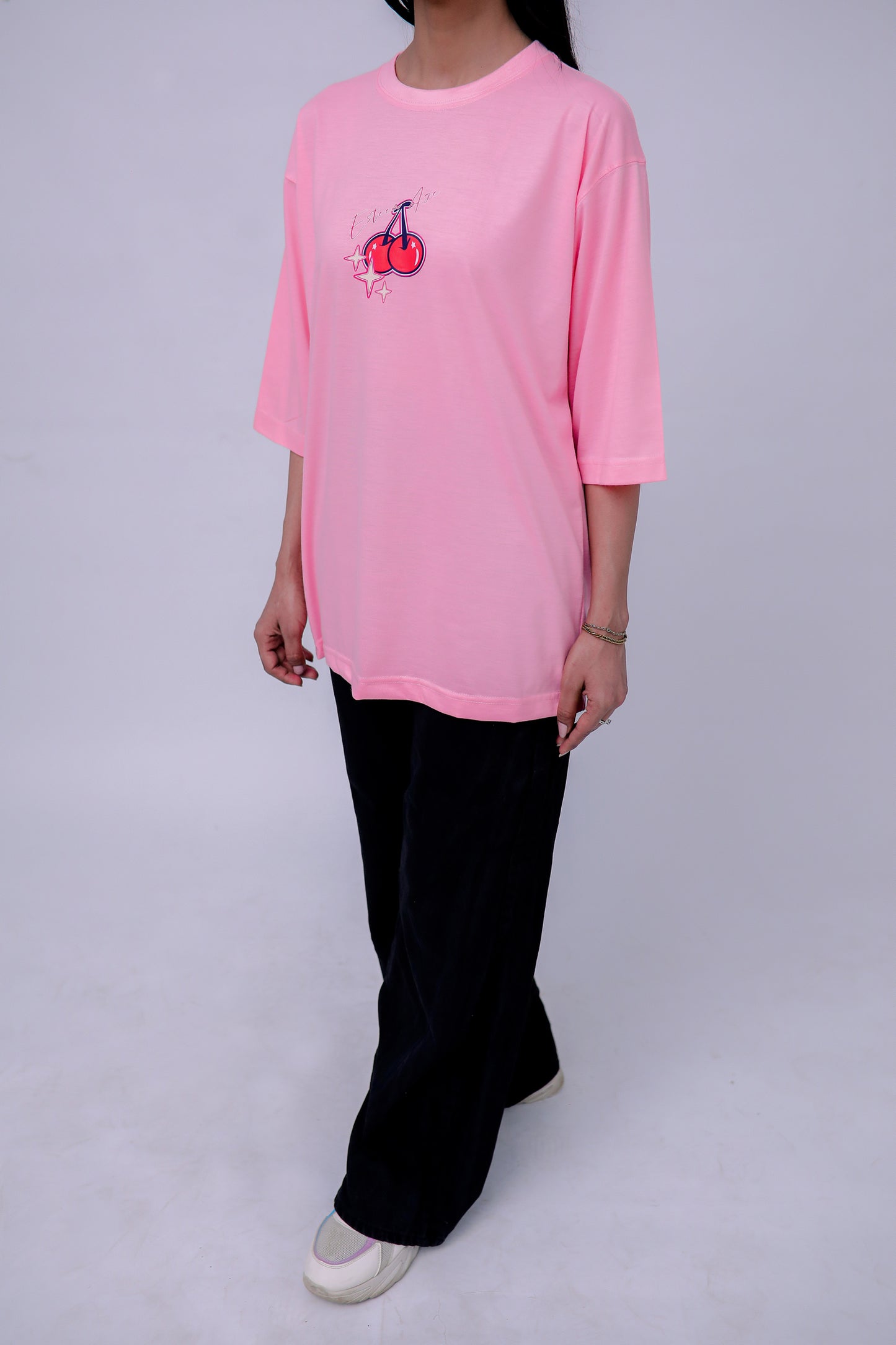 CHERRY Oversized Tee Shirt