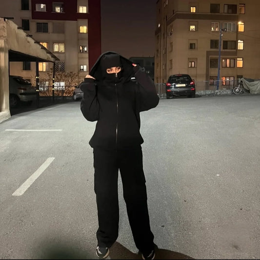Balaclava Ninja Hoodie Zipper Women