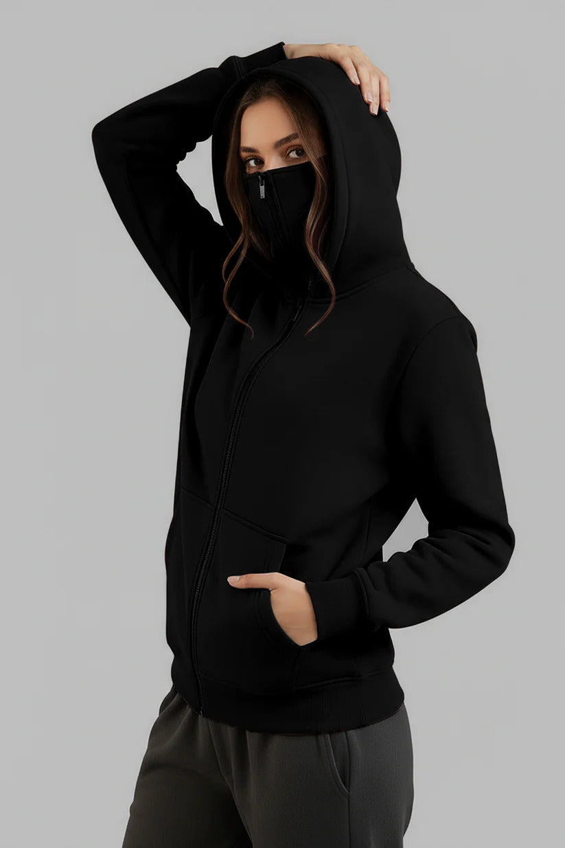 Balaclava Ninja Hoodie Zipper Women