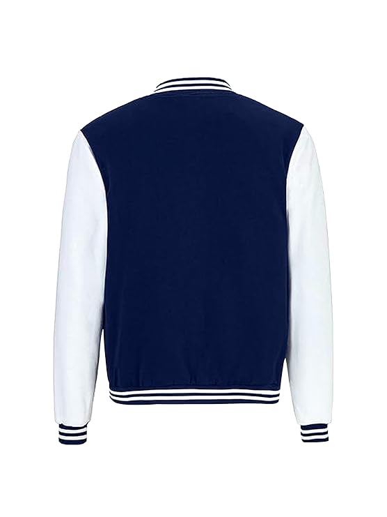 Navy Blue Varsity Bomber Jacket