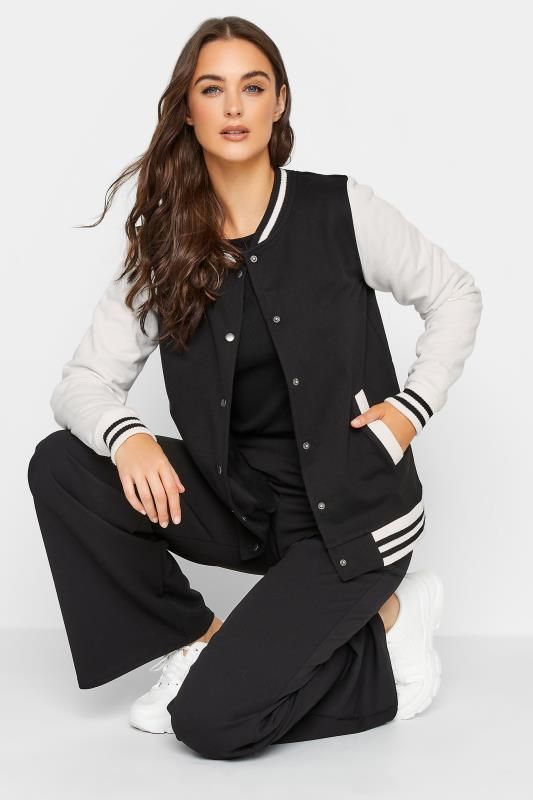 Black Varsity Bomber Jacket