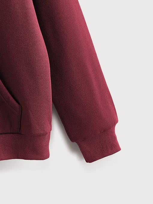 Maroon Plain Hoodie