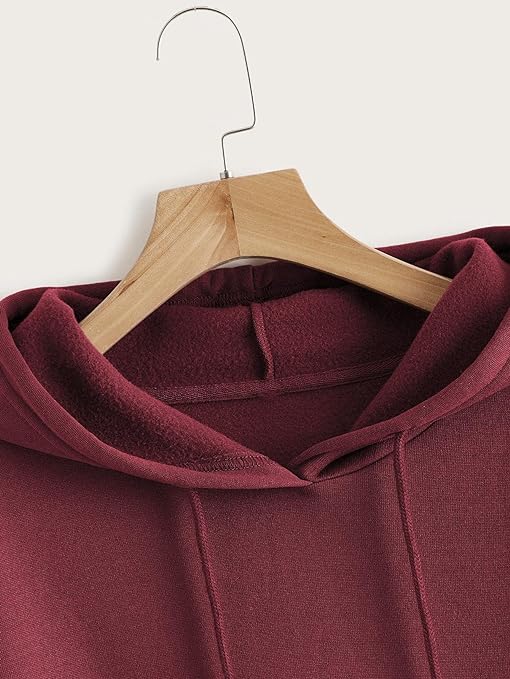 Maroon Plain Hoodie
