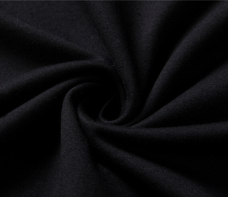 Jet Black Plain Hoodie