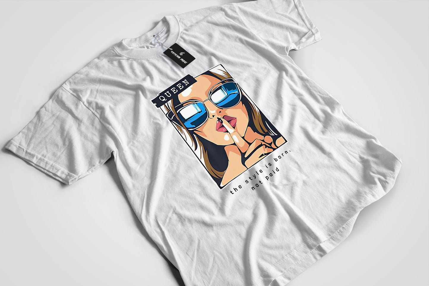 The Style is Born not Paid Graphic Tee Shirt