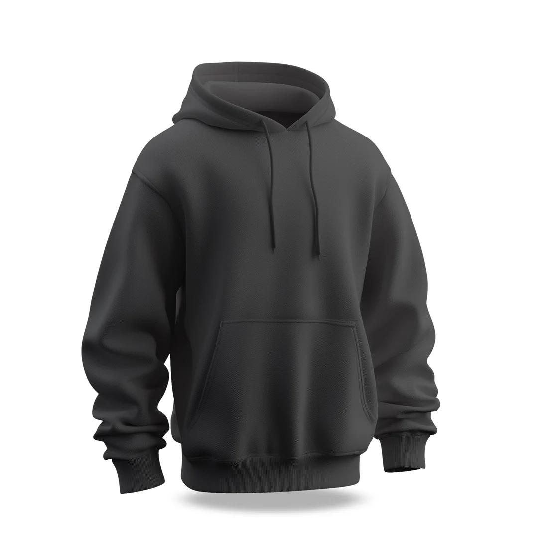 Charcoal Plain hoodie
