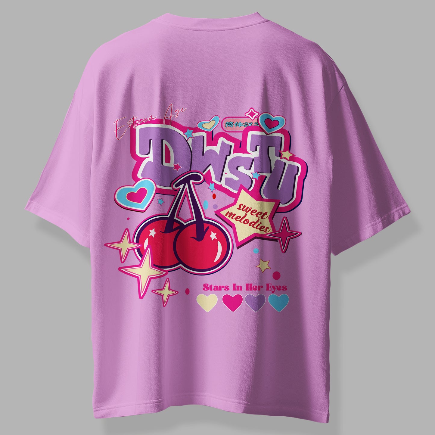 CHERRY Oversized Tee Shirt