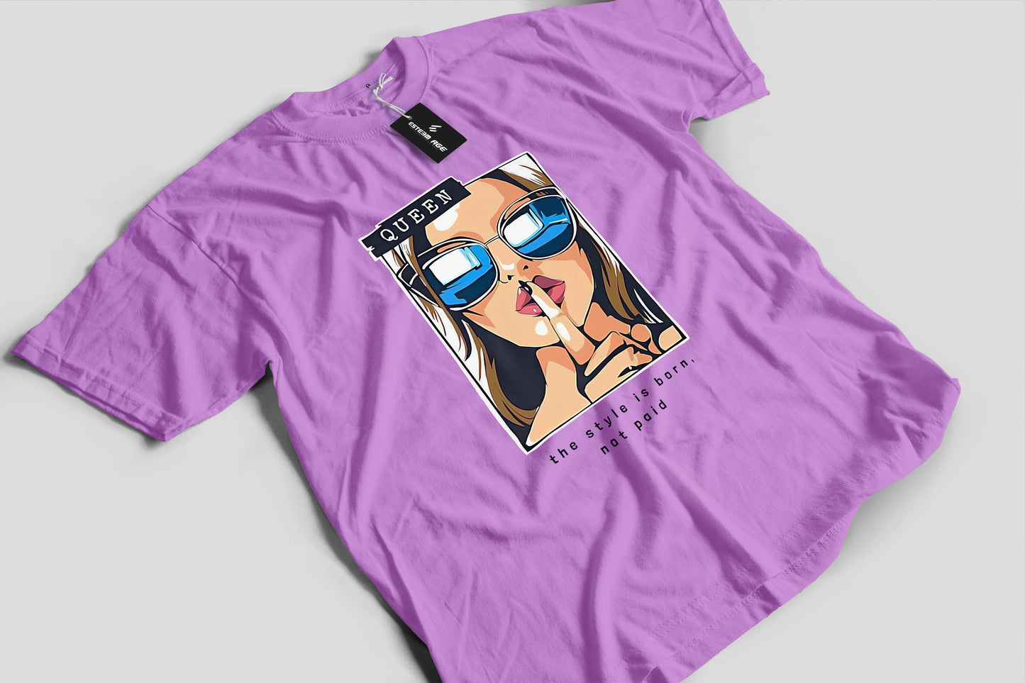 The Style is Born not Paid Graphic Tee Shirt
