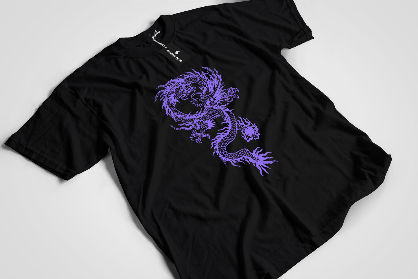 Purple Dragon Graphic Tee Shirt