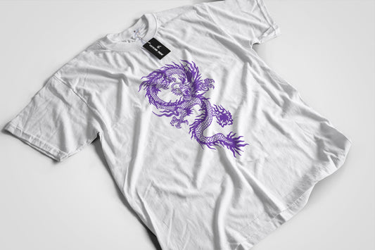 Purple Dragon Graphic Tee Shirt