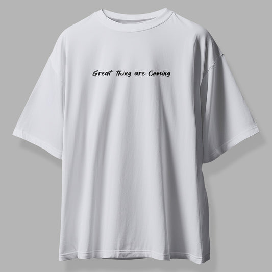 GREAT THINGS Oversized Tee Shirt