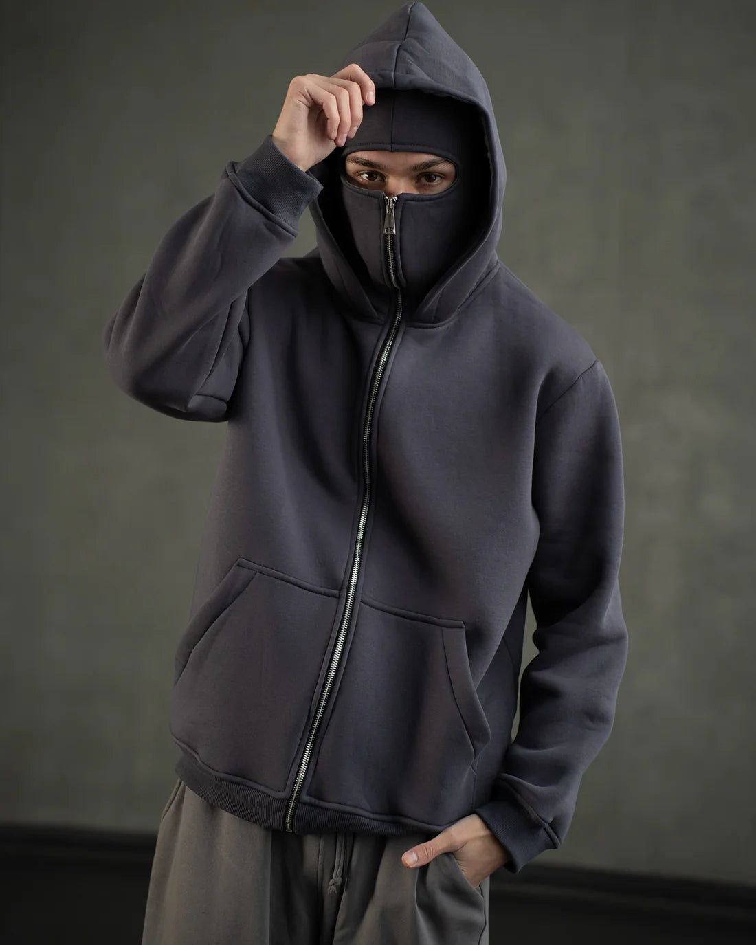Balaclava Ninja Hoodie Zipper