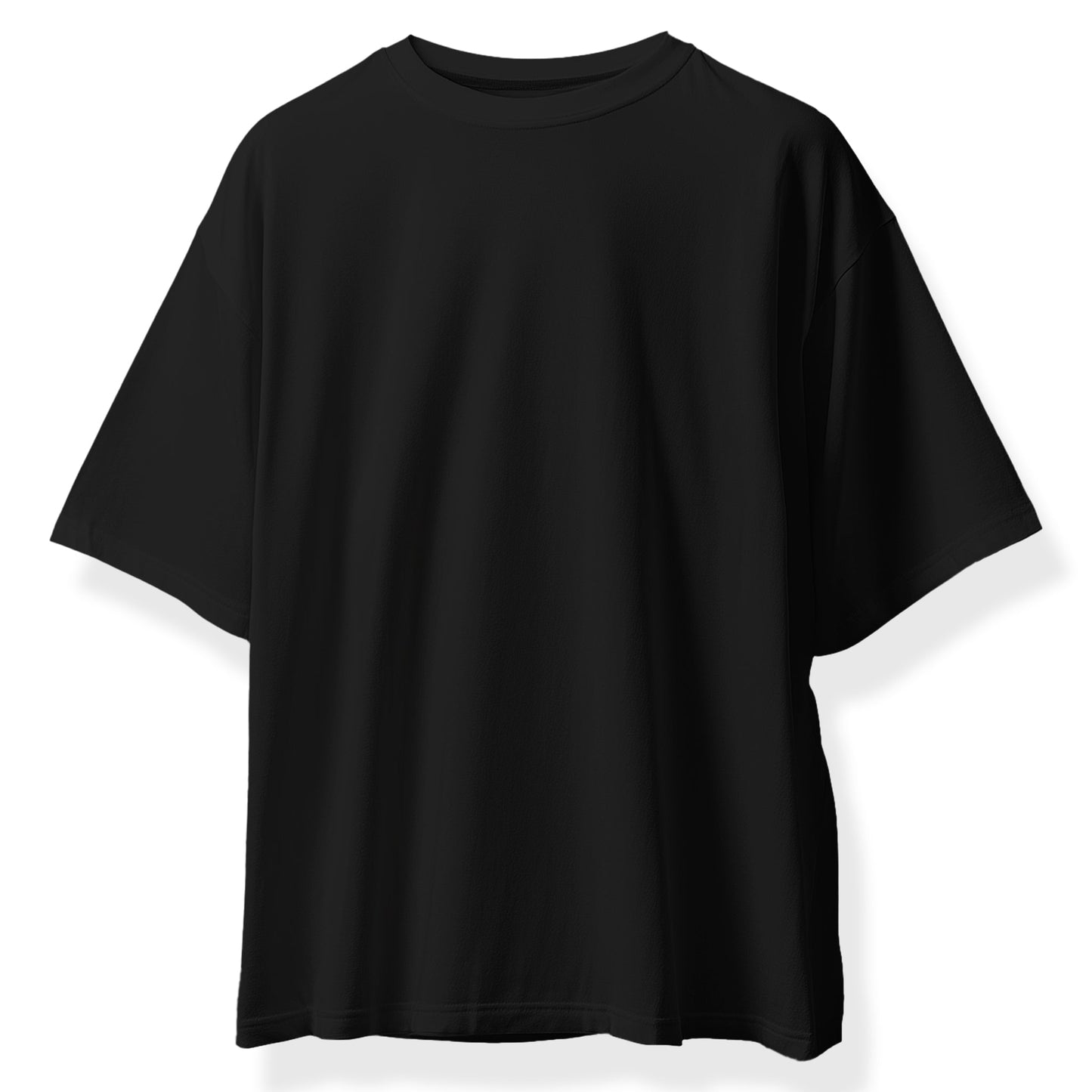 Black Oversized Plain Tee Shirt