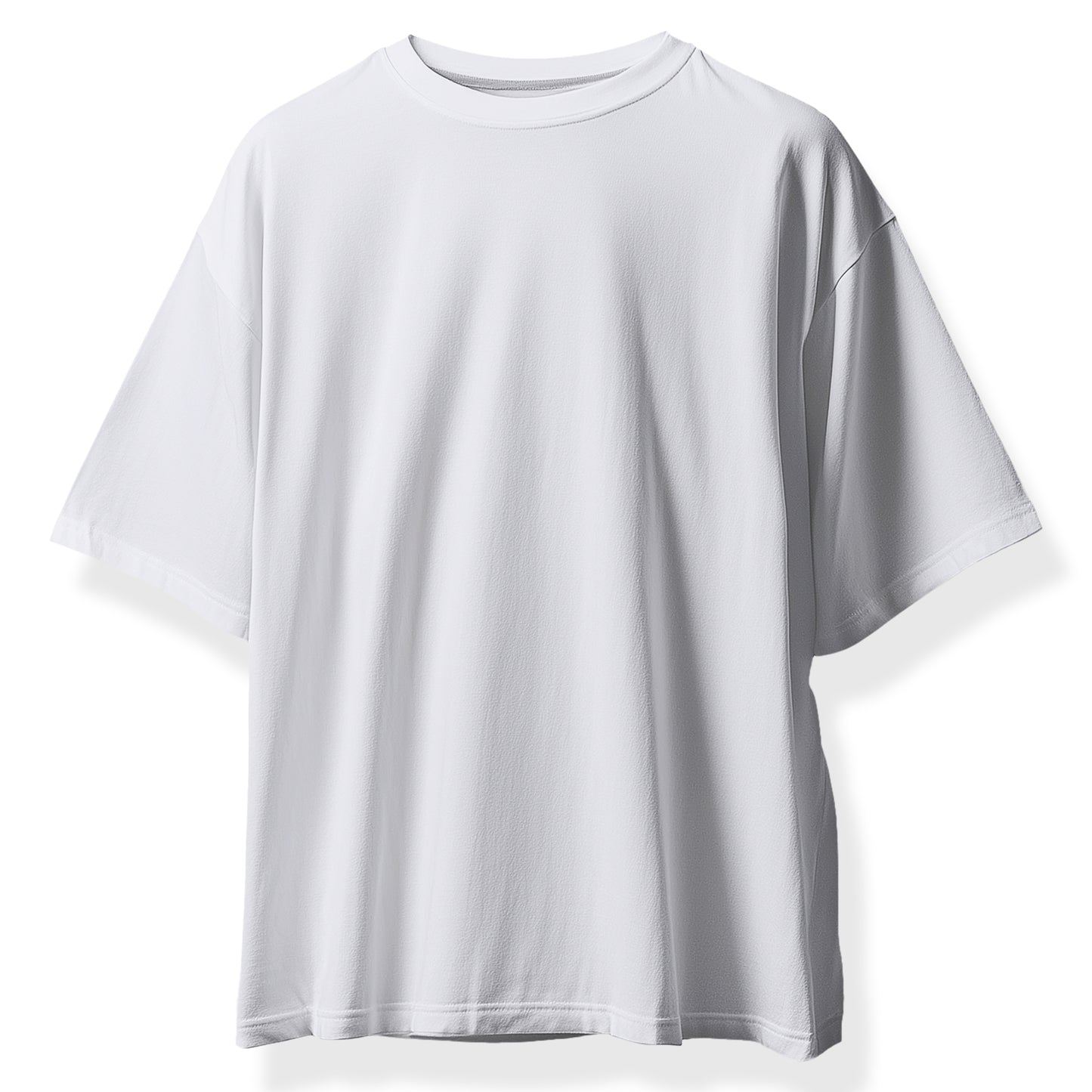 White Oversized Plain Tee Shirt