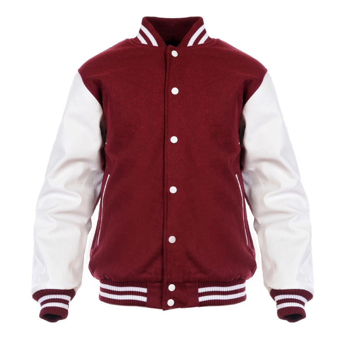 Maroon Varsity Bomber Jacket