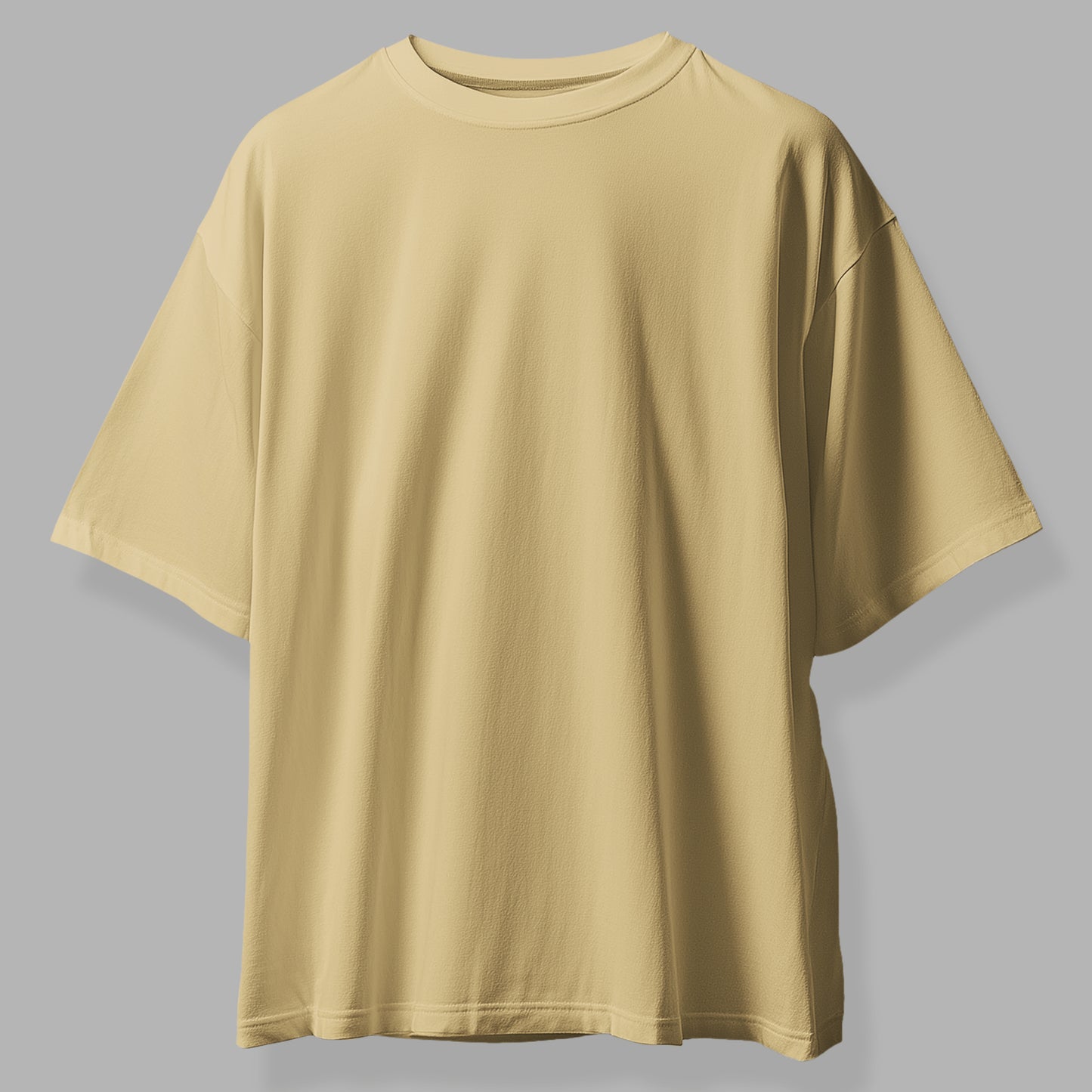 Skin Color Oversized Plain Tee Shirt