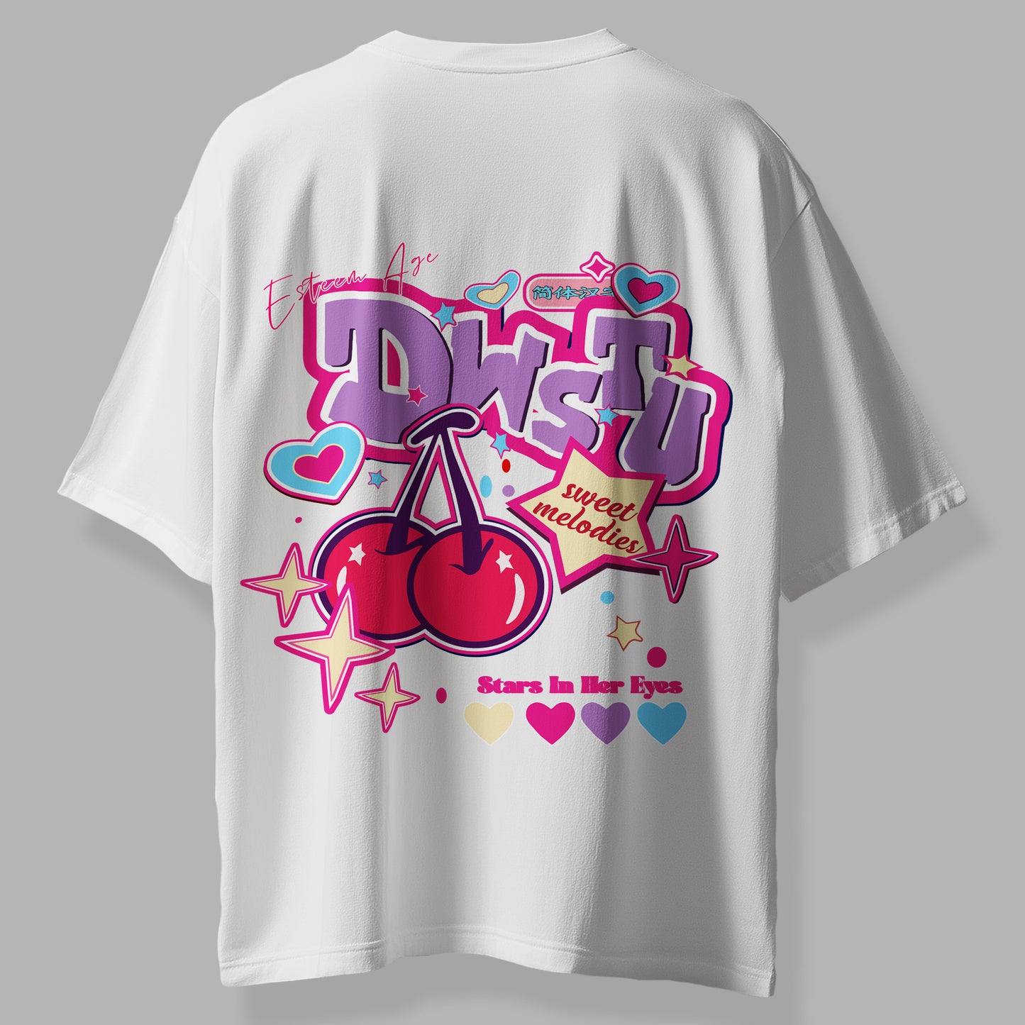 CHERRY Oversized Tee Shirt