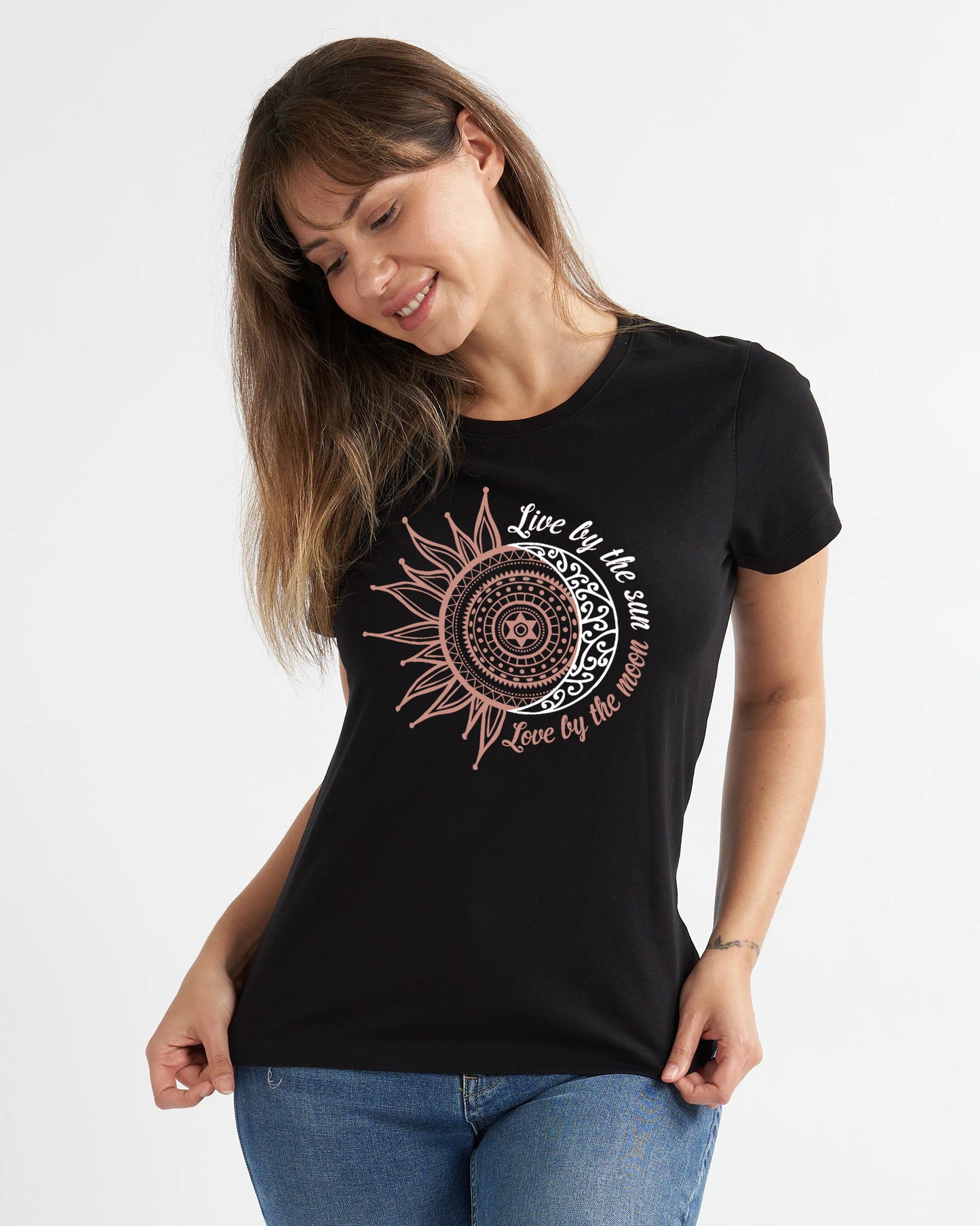 Love by the Moon Graphic Tee Shirt