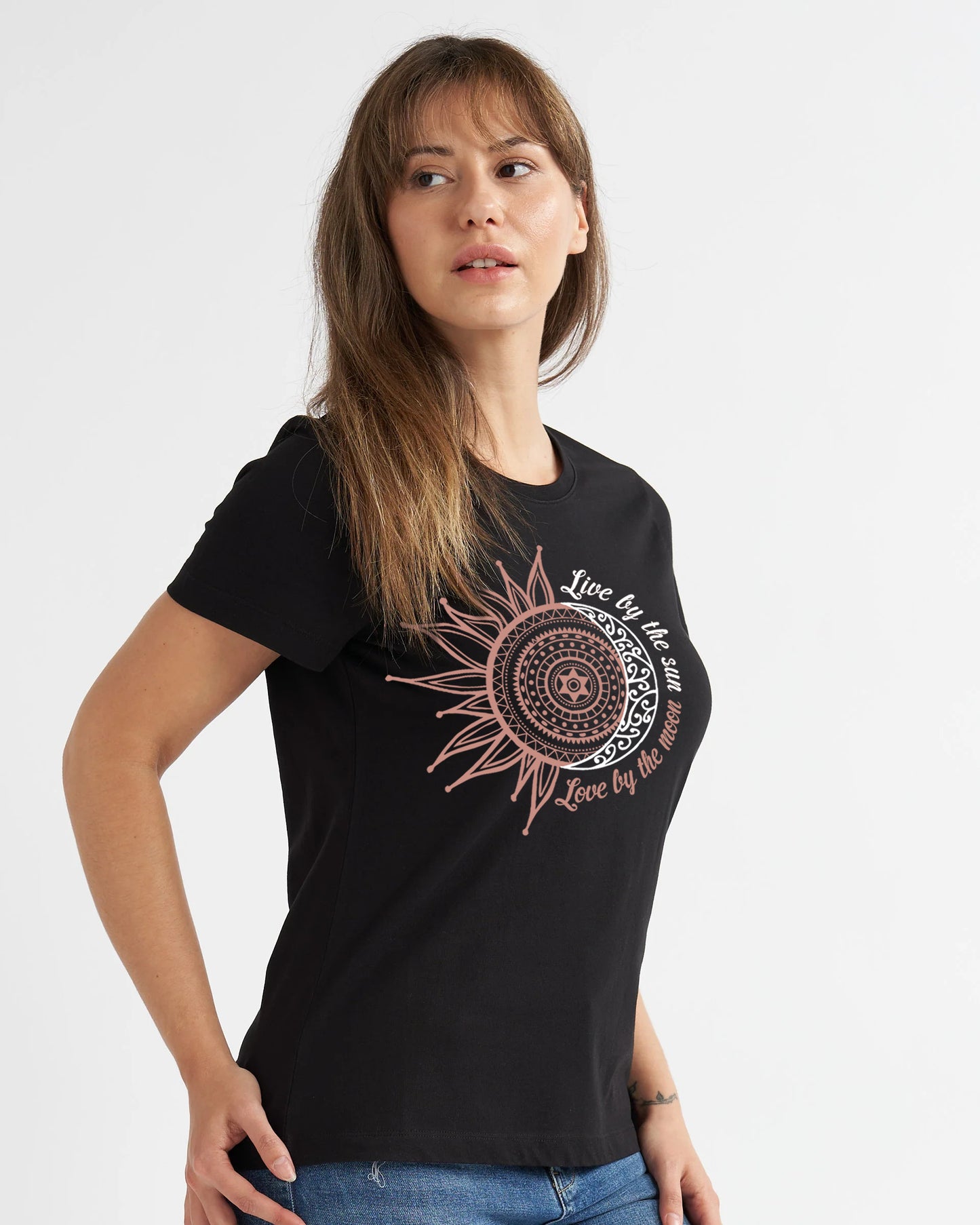 Love by the Moon Graphic Tee Shirt