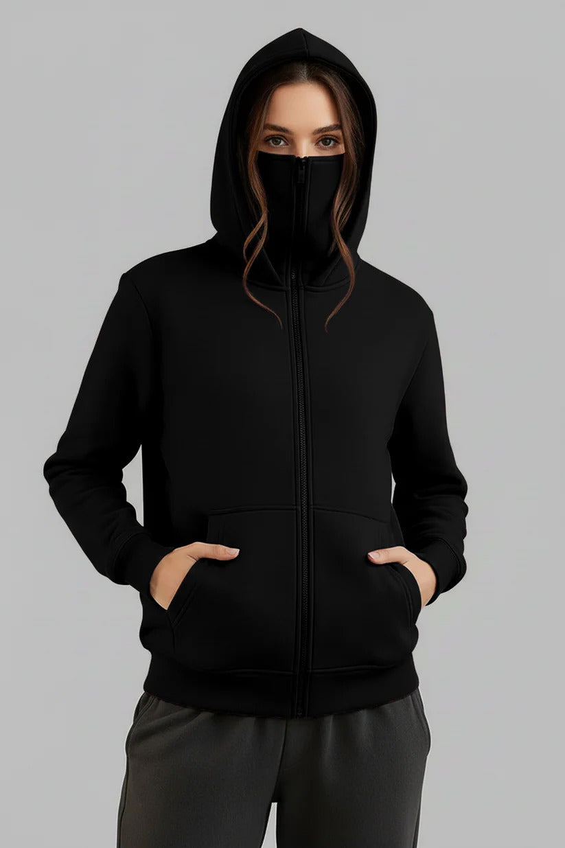 Balaclava Ninja Hoodie Zipper Women