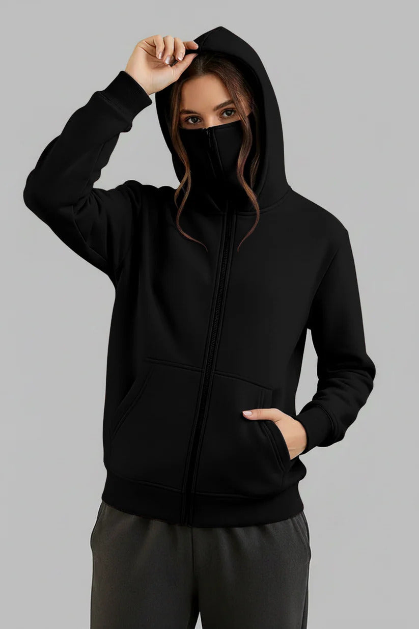 Balaclava Ninja Hoodie Zipper Women