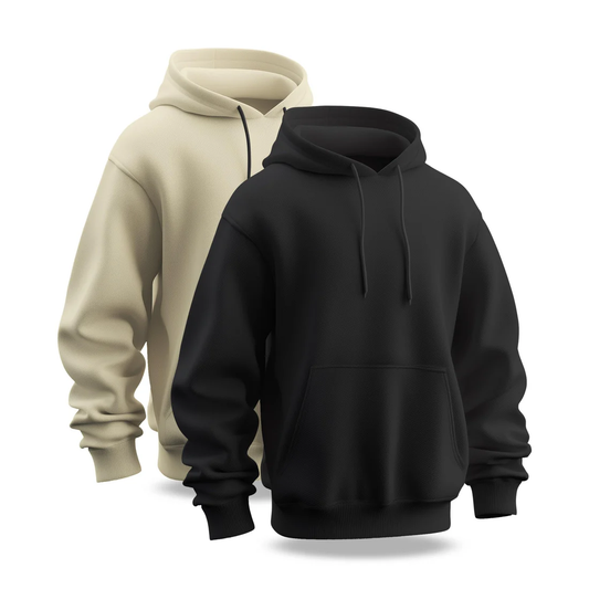 Pack of 2 Plain hoodies