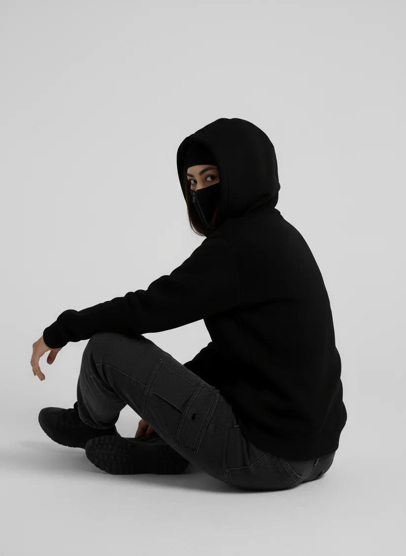 Balaclava Ninja Hoodie Zipper Women