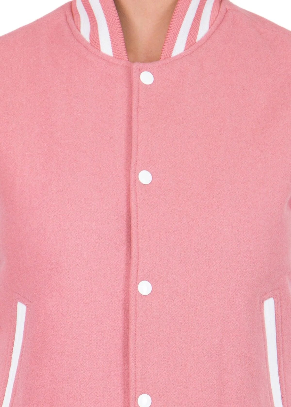 Pink Varsity Bomber Jacket