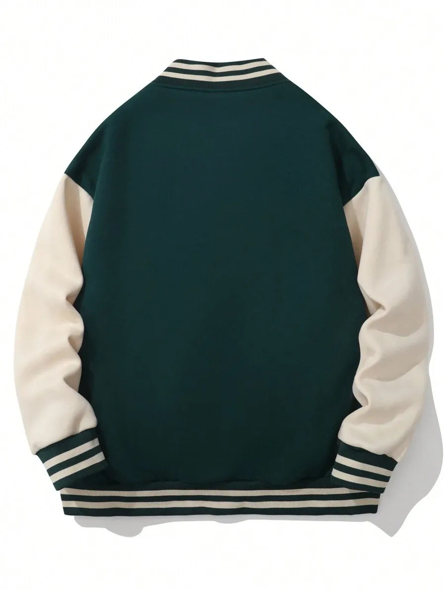 Green Varsity Bomber Jacket
